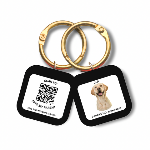 Captain India's Personalized Pet’s Customized Tags with QR Code Technology