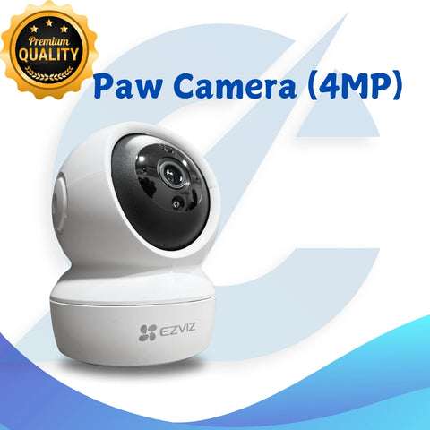 Captain India Smart 4MP Indoor Paw Camera for Dogs, Cats & Other animals | With A 24/7 Pet Safety Station | Free Pet Smart QR Tag | From the Leaders in Safety