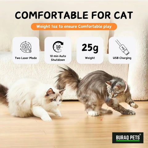 Hands-Free Cat Laser Collar – USB Rechargeable & Smart