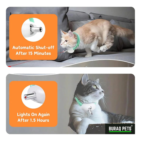 Hands-Free Cat Laser Collar – USB Rechargeable & Smart