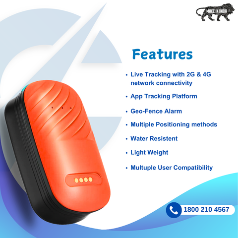 Captain India Smart 4G GPS Tracker: for Dogs, Cats & Other animals | with 24/7 Pet Safety Station | 1 Year Sim Subscription Included| Long Battery Life | Free Pet Smart QR Tag | From the Leaders in Safety