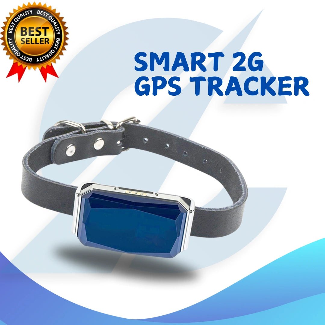 Captain India Blue Collar Lifestyle GPS Tracker | with 24/7 Pet Safety Station | 1 Year Sim Subscription Included | Long Battery Life | Free Pet Smart QR Tag - Captain India