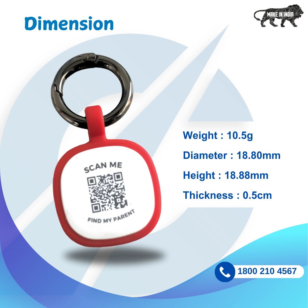 Captain India Pet Smart Aadhar Tag. (Silicon) - Captain India