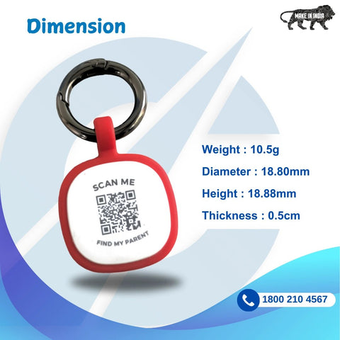 Captain India Pet Smart Aadhar Tag. (Silicon) - Captain India