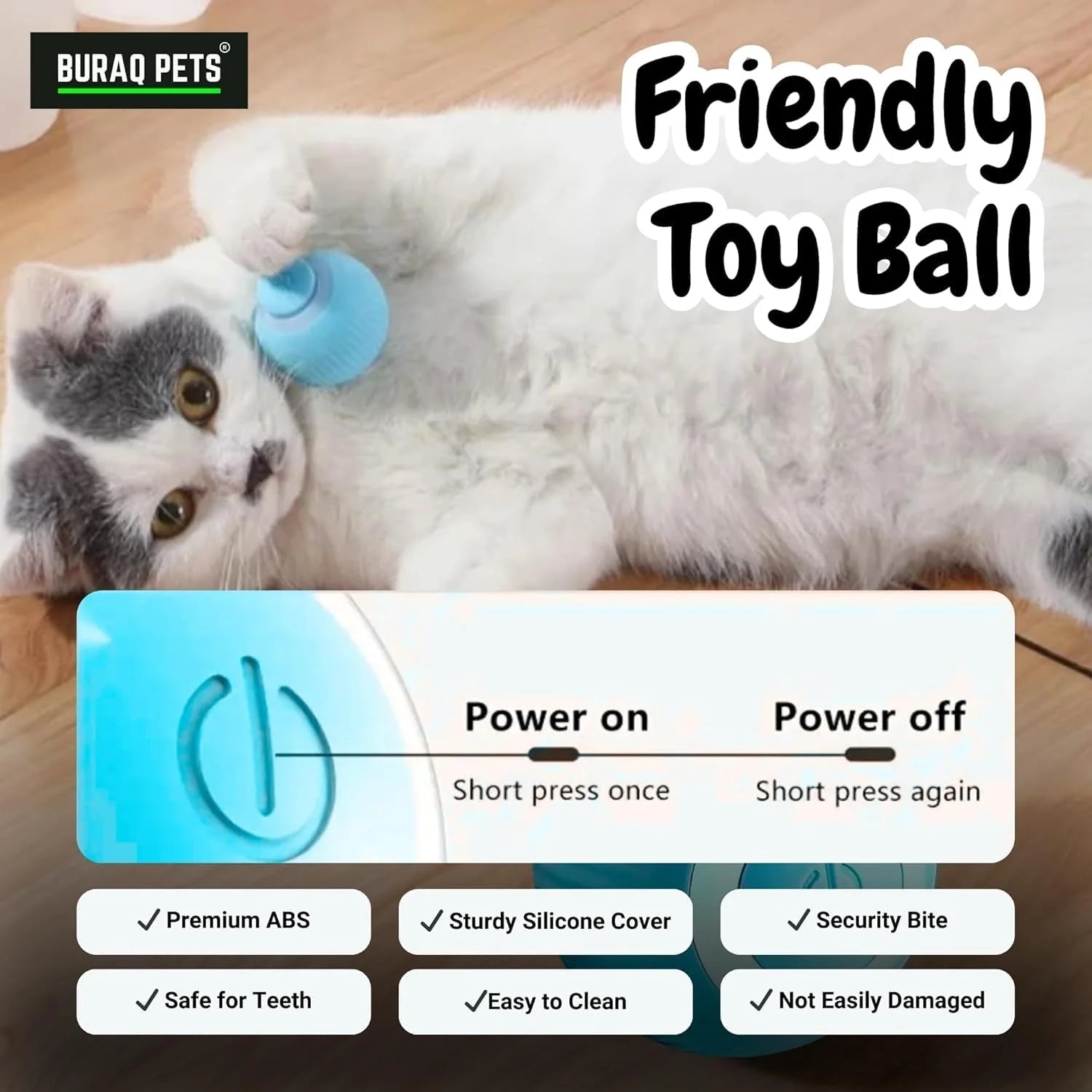 Smart Gravity 360° Self Roller Ball Cat Toy - Captain India